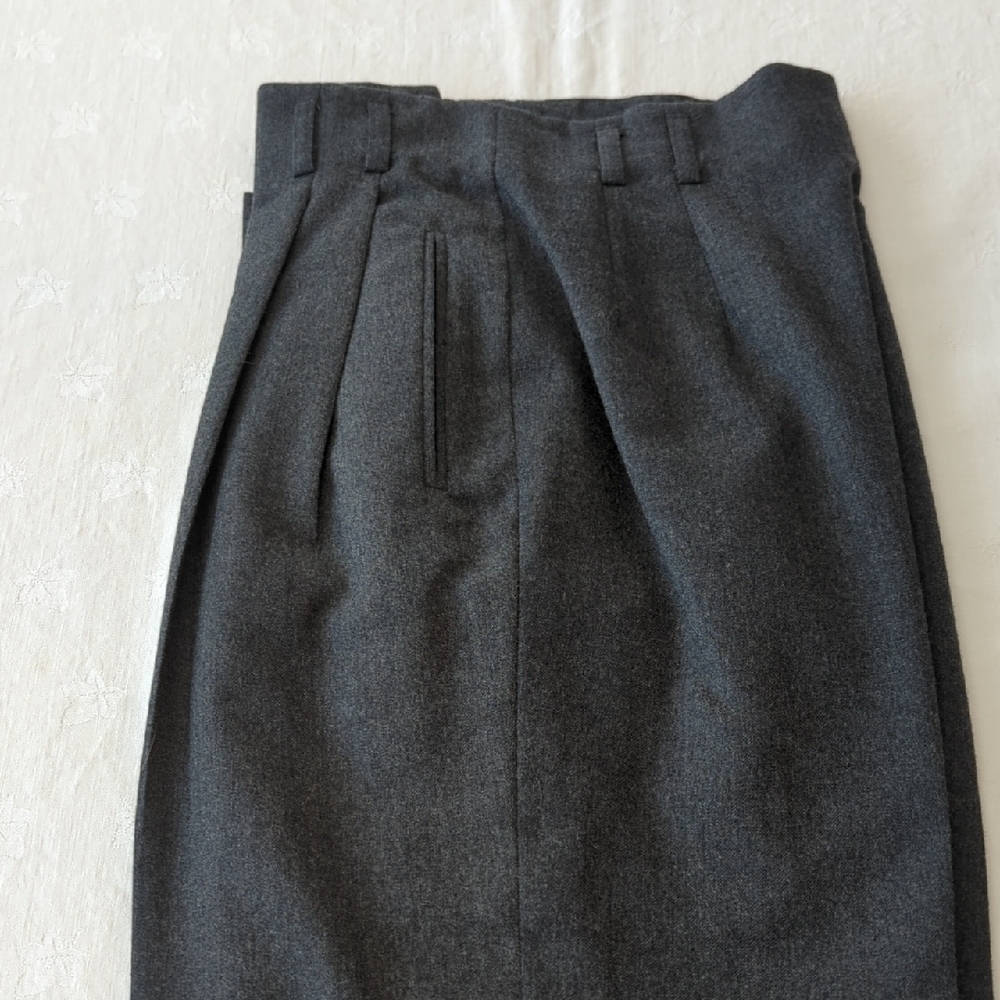 Rafaella Charcoal Wool Trousers
